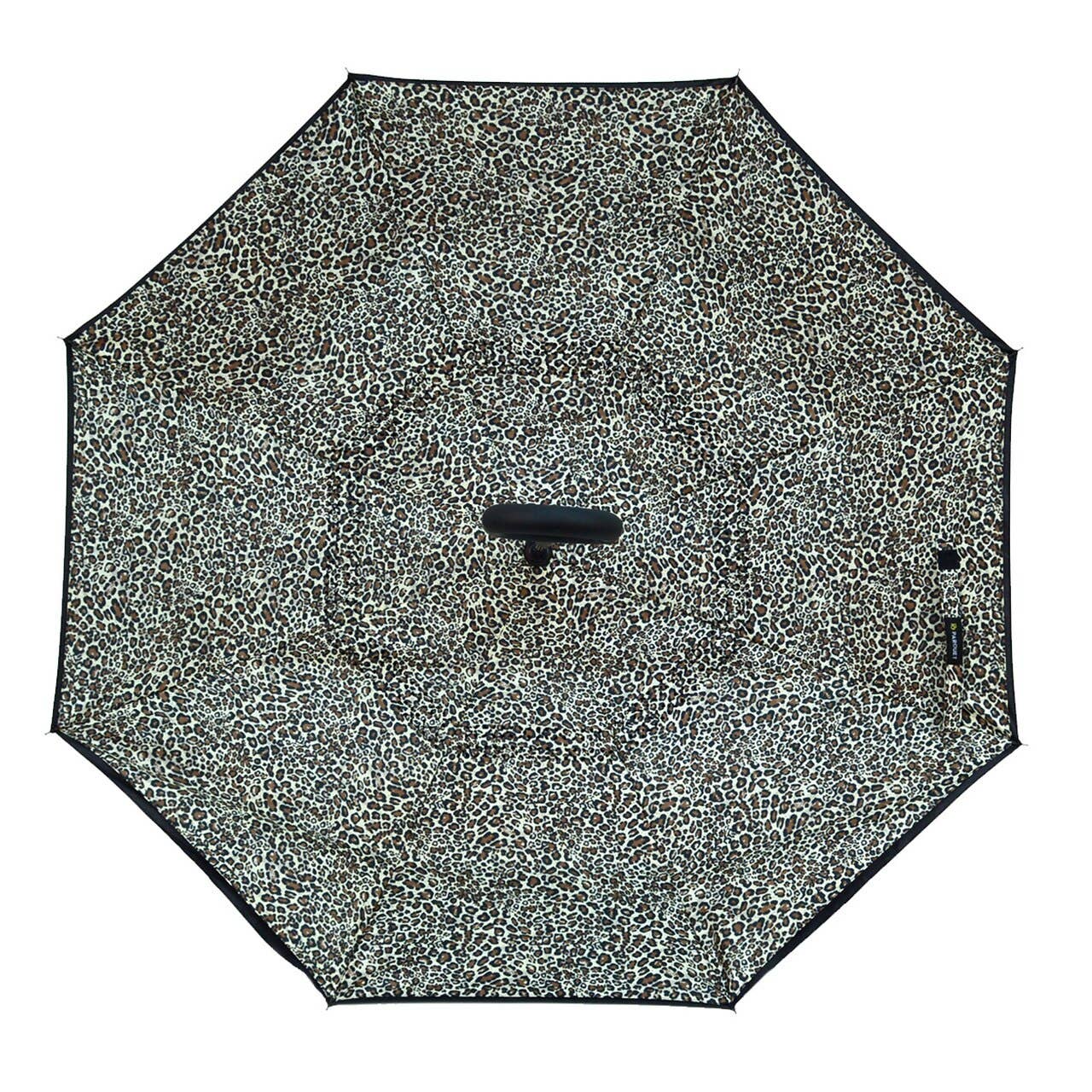 Leopard Print Double Layer Inverted Umbrella