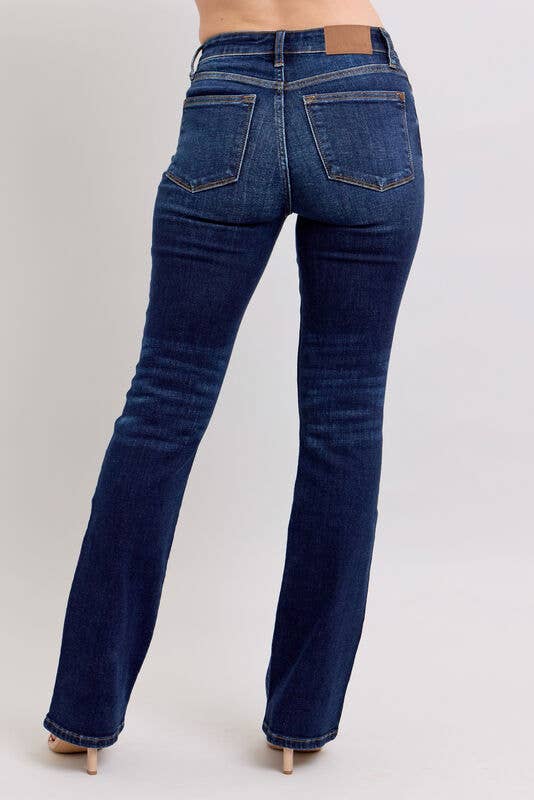High Waisted Dark Wash Bootcut 32”