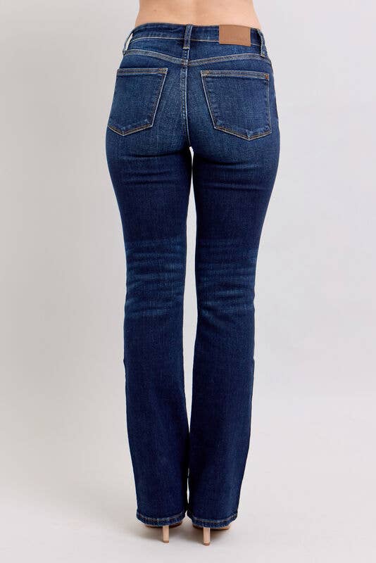 High Waisted Dark Wash Bootcut 32”