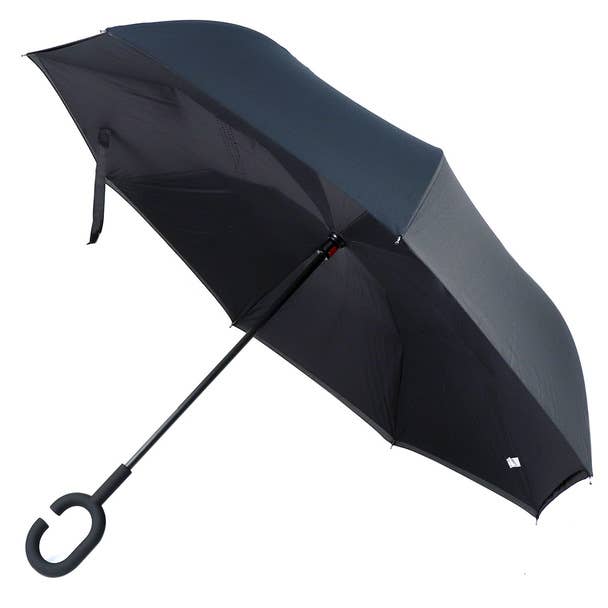 Solid Color Double Layer Inverted Umbrella