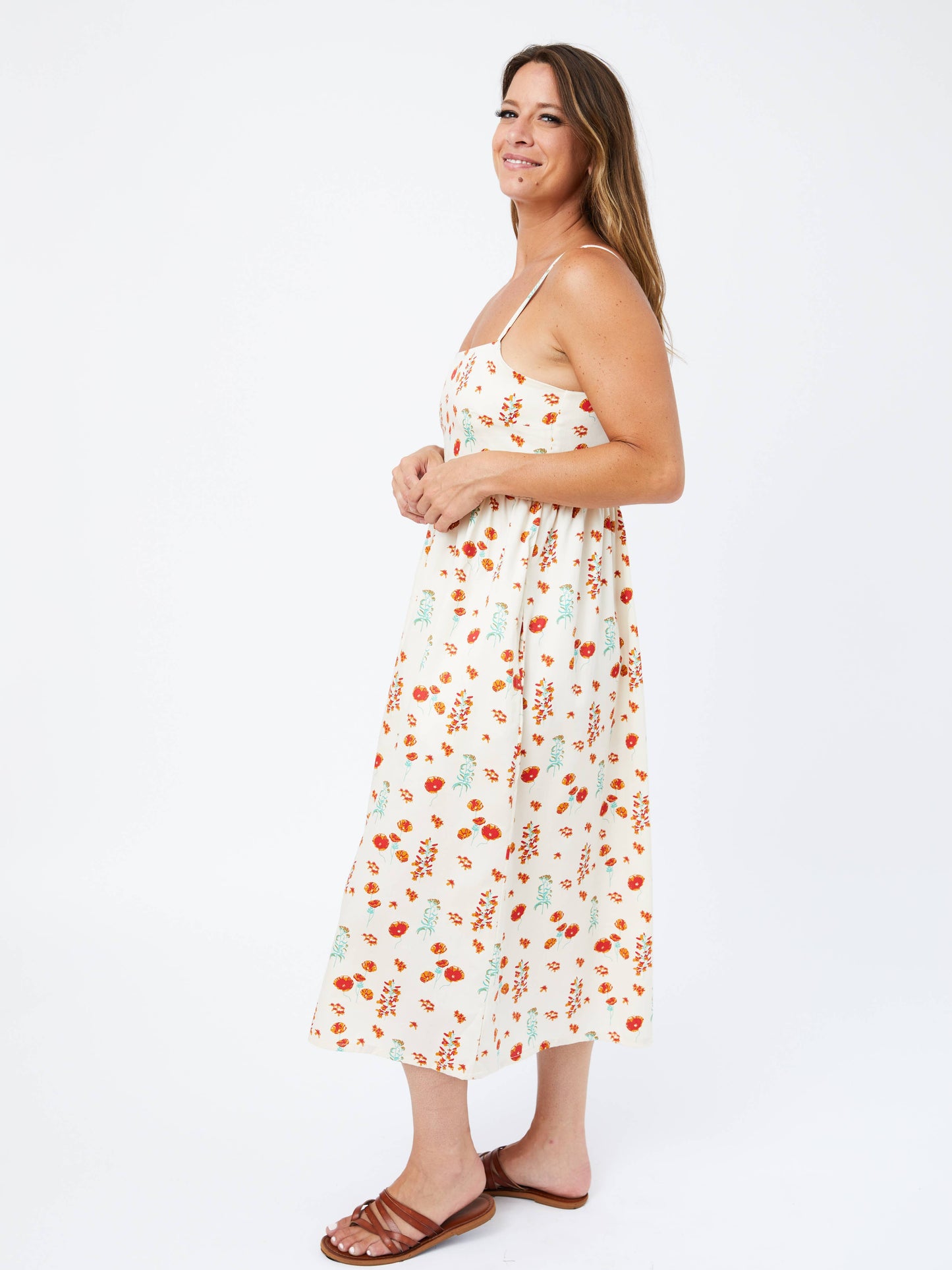 Sofia Midi Dress Botanical Dawn