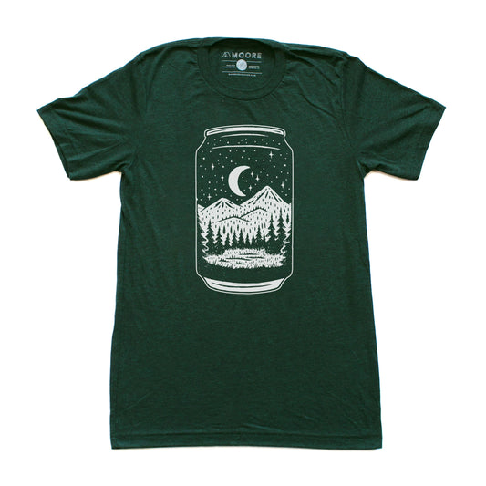 Beer Can Tee- Emerald
