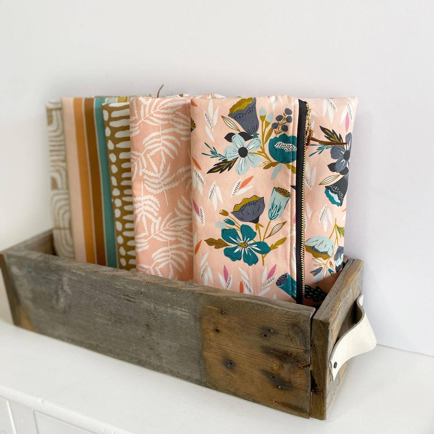 Oversized clutch bag in indybloom boho stripe