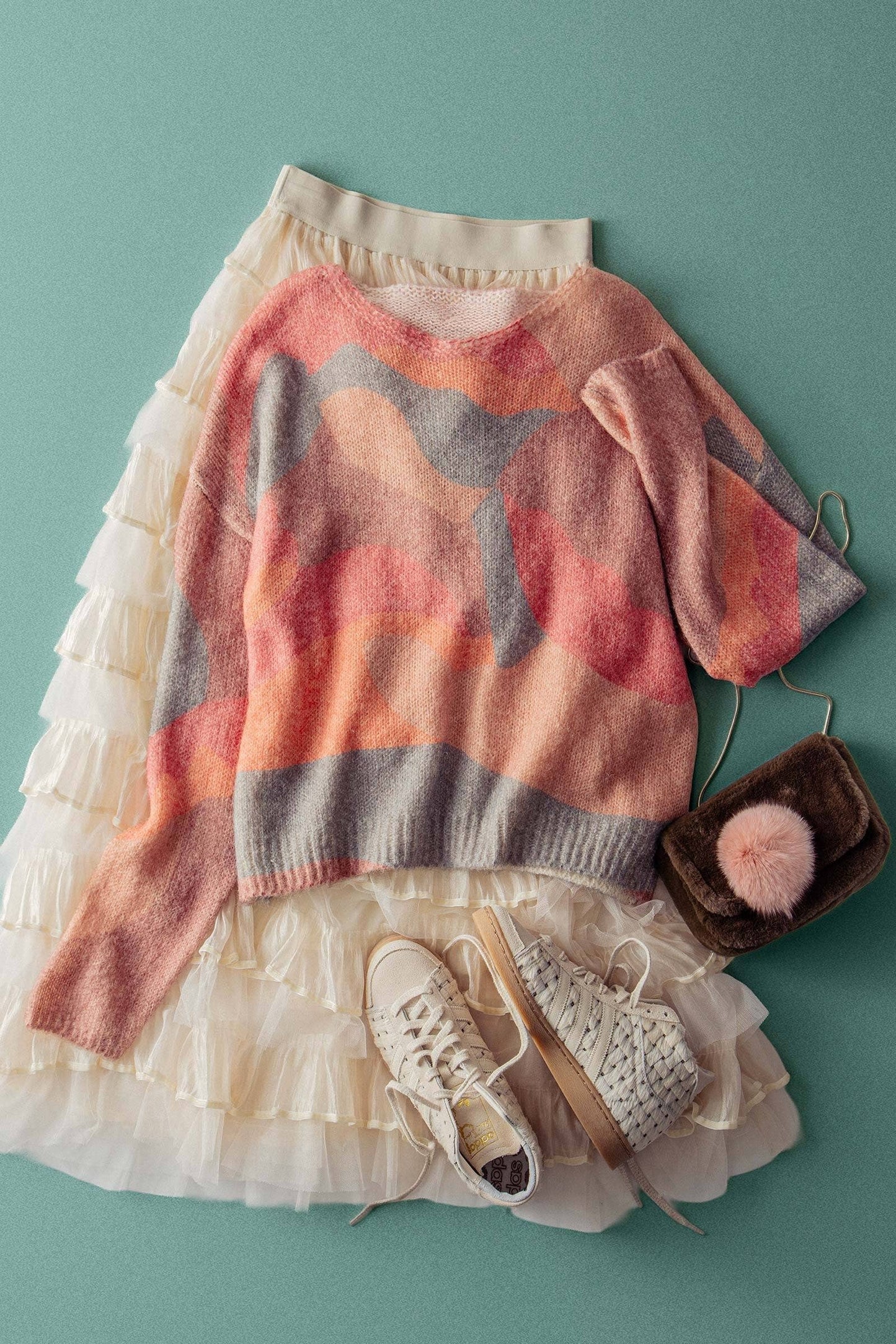 Abstract Knit Sweater