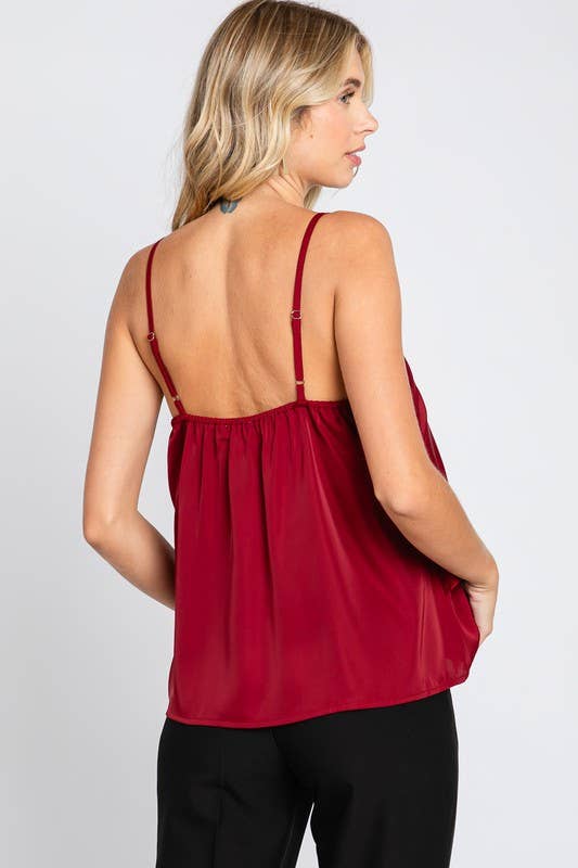 Asymmetrical Ruffle Cami Top