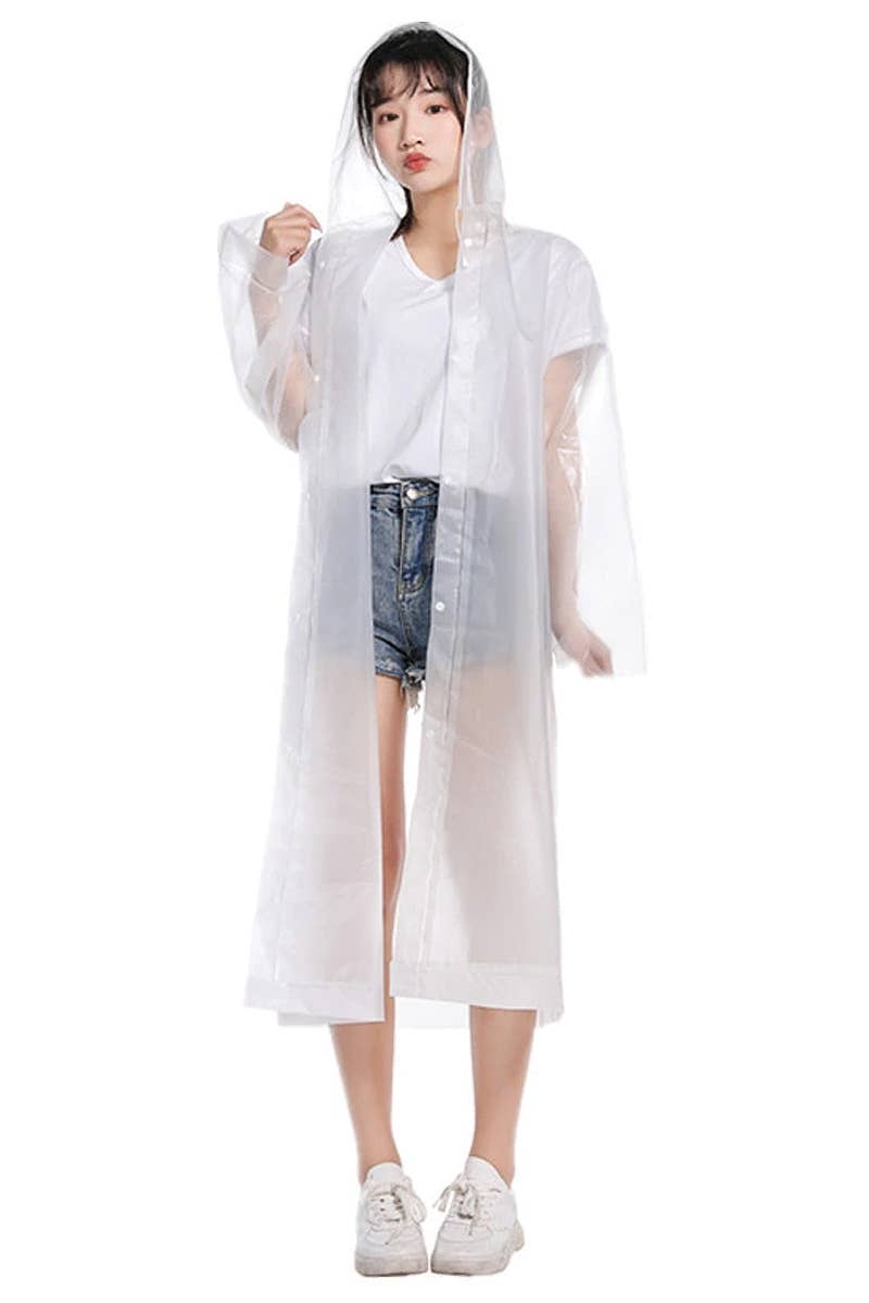 Hooded Poncho Raincoat - Unisex