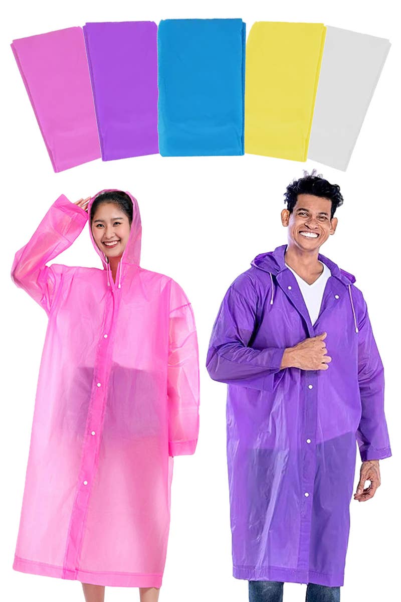 Hooded Poncho Raincoat - Unisex