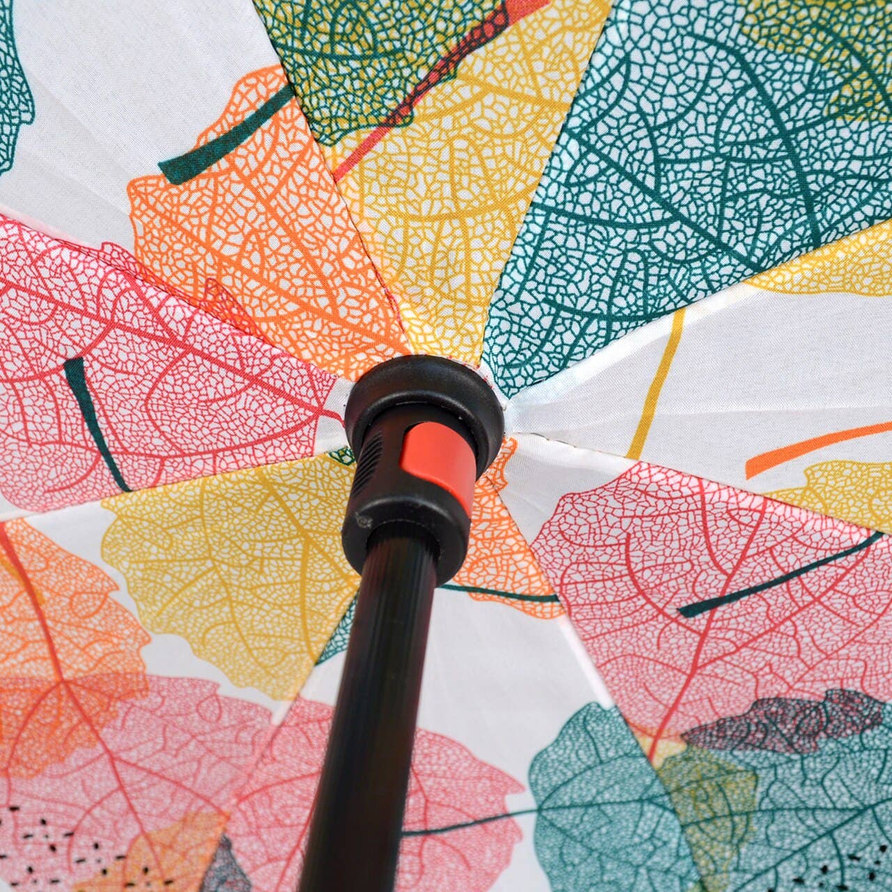 Multi Color Leaves Double Layer Inverted Umbrella
