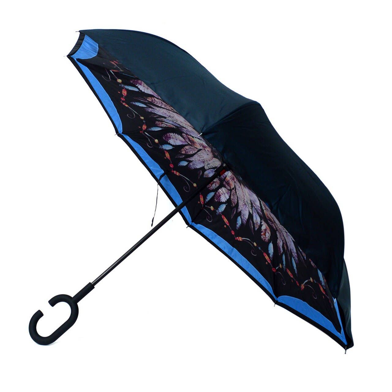 Feather Double Layer Inverted Umbrella