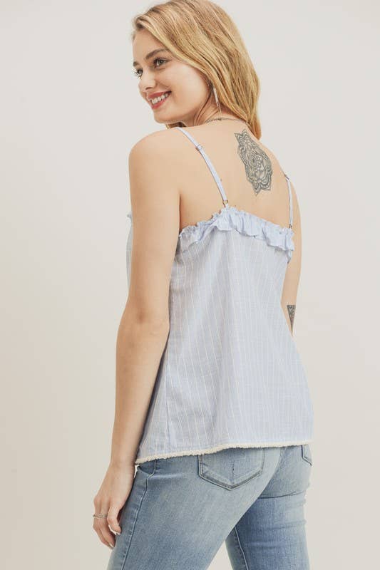 Spaghetti Strap Button Down Cami