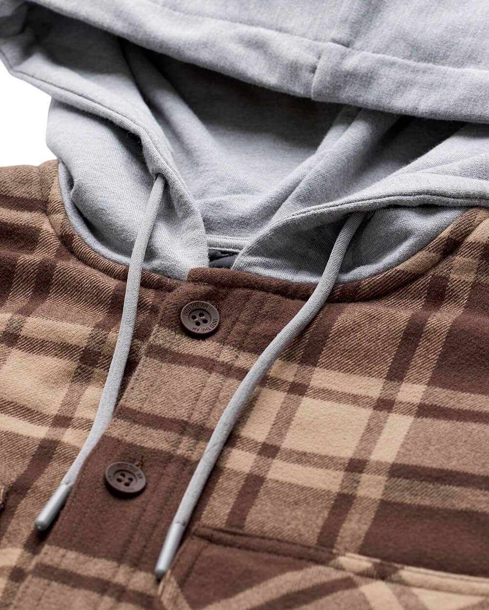 Men's Hooded Flannel Zip-Up Shirt Jacket