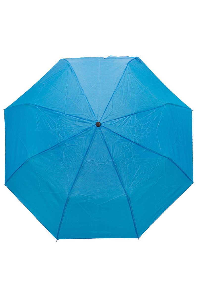 Solid 8-Panel 3-Fold Manual Compact Umbrella