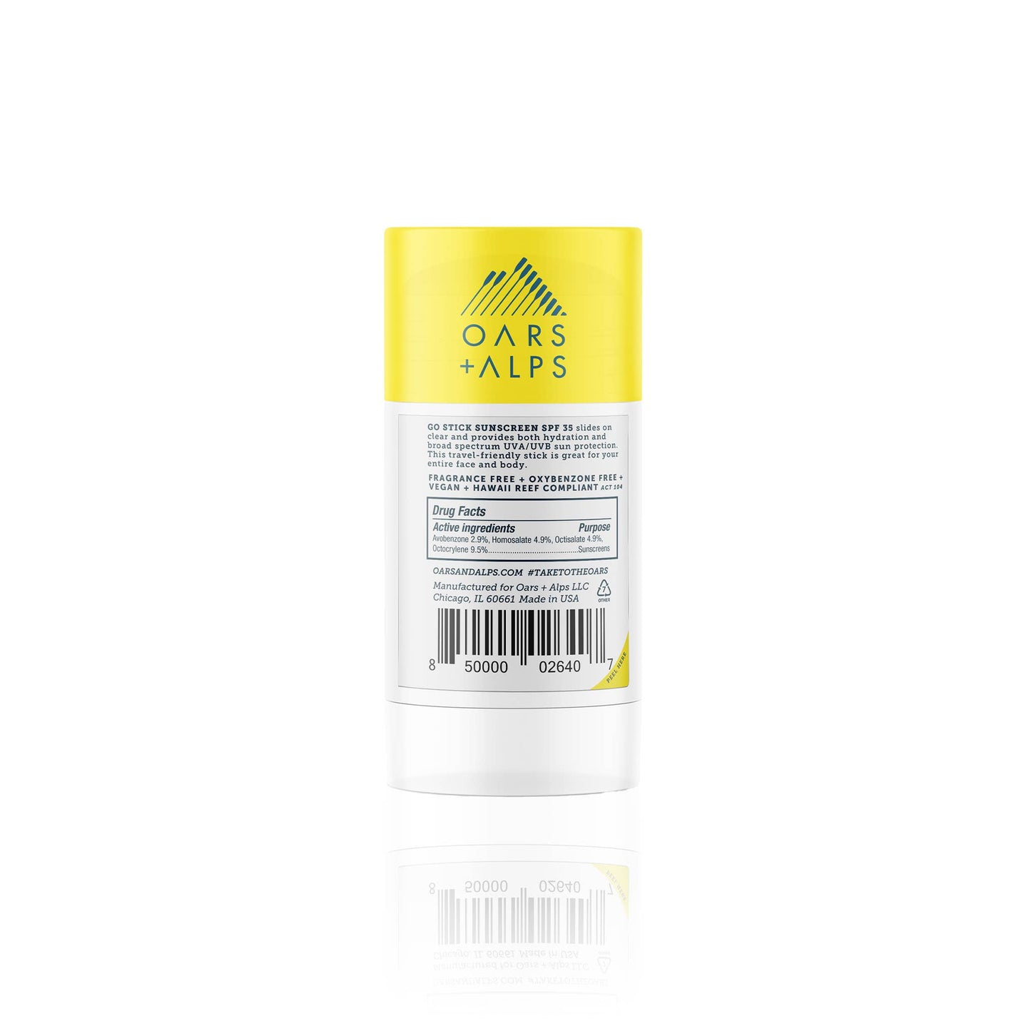 Go Stick Clear SPF 35 Face Men's Sunscreen Stick, Vitamin E