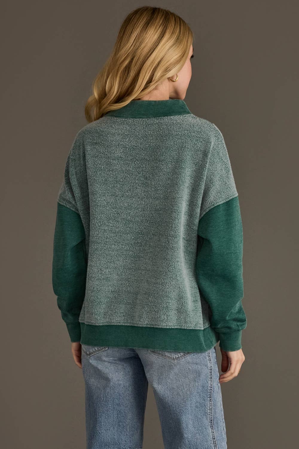 Evergreen Meadow Quarter Zip Sweatshirt