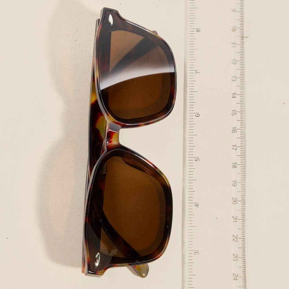 Classic Square Lens Sunglasses Set