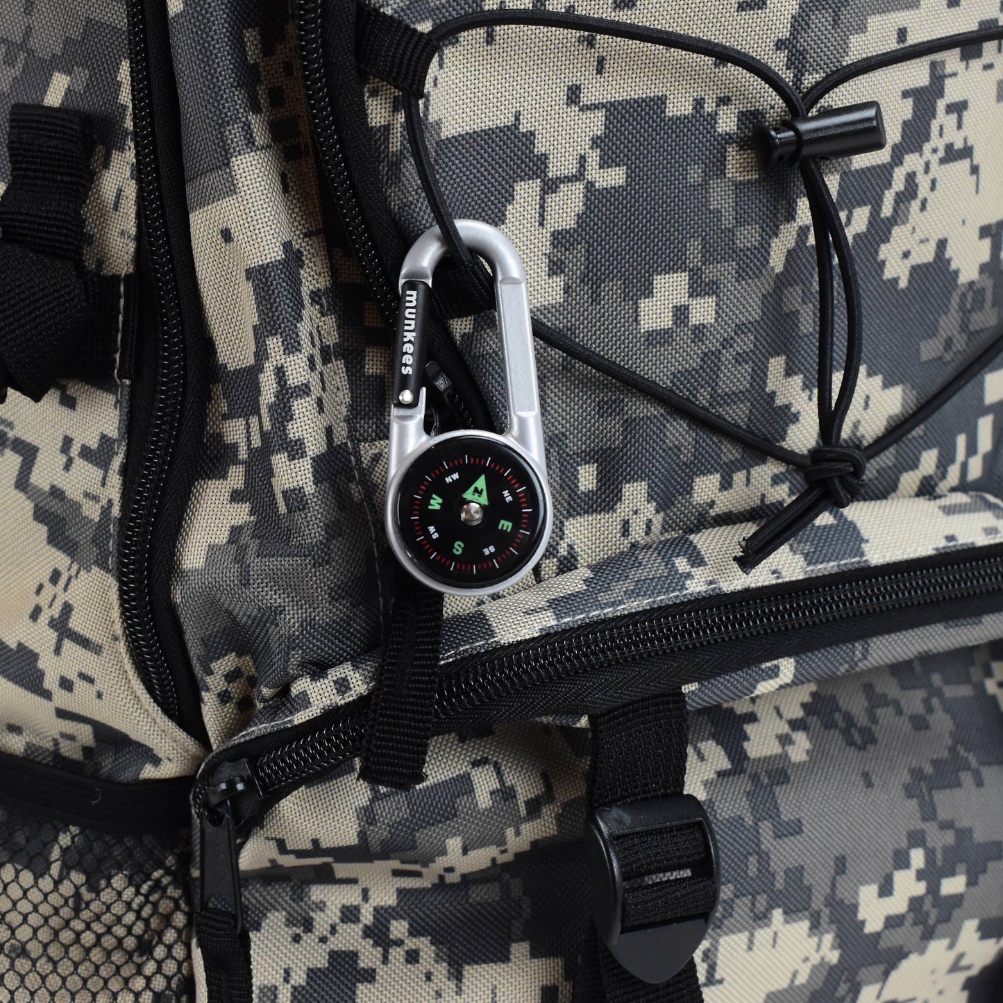Carabiner Compass with Thermometer