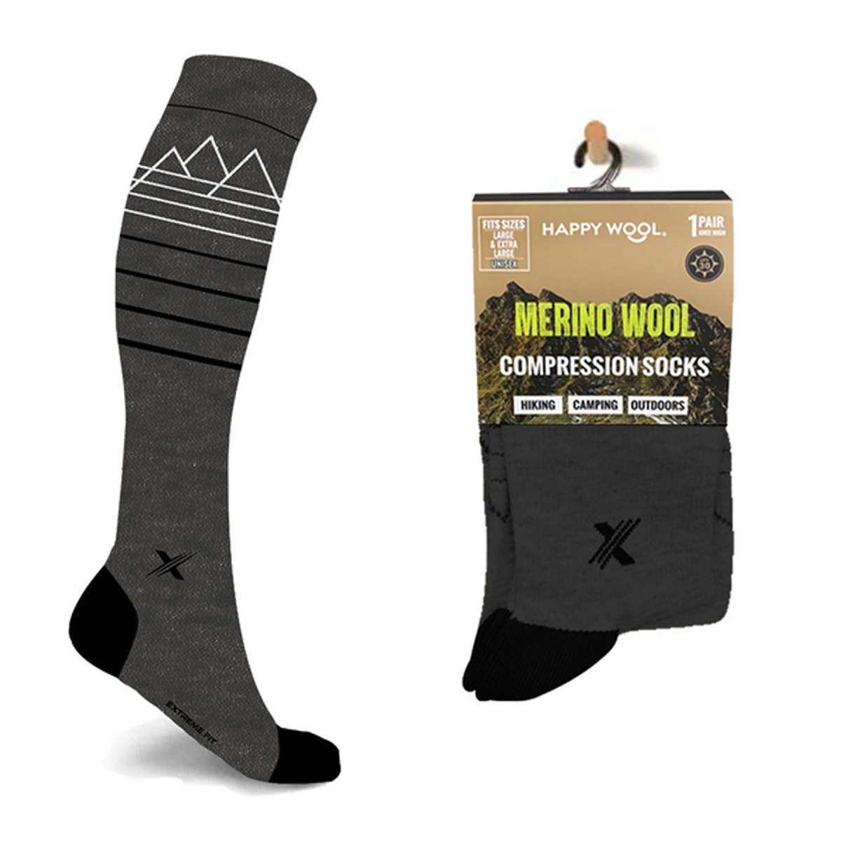 MERINO WOOL SOCKS - HIKING, CAMPING, SNOW