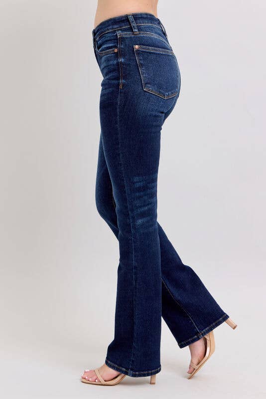 High Waisted Dark Wash Bootcut 32”