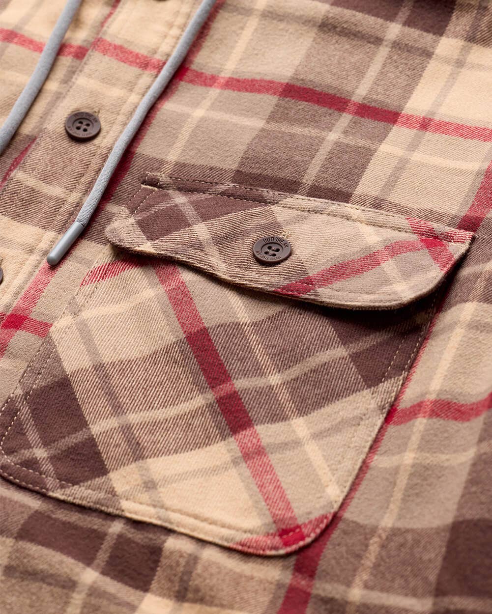 Men's Hooded Flannel Zip-Up Shirt Jacket