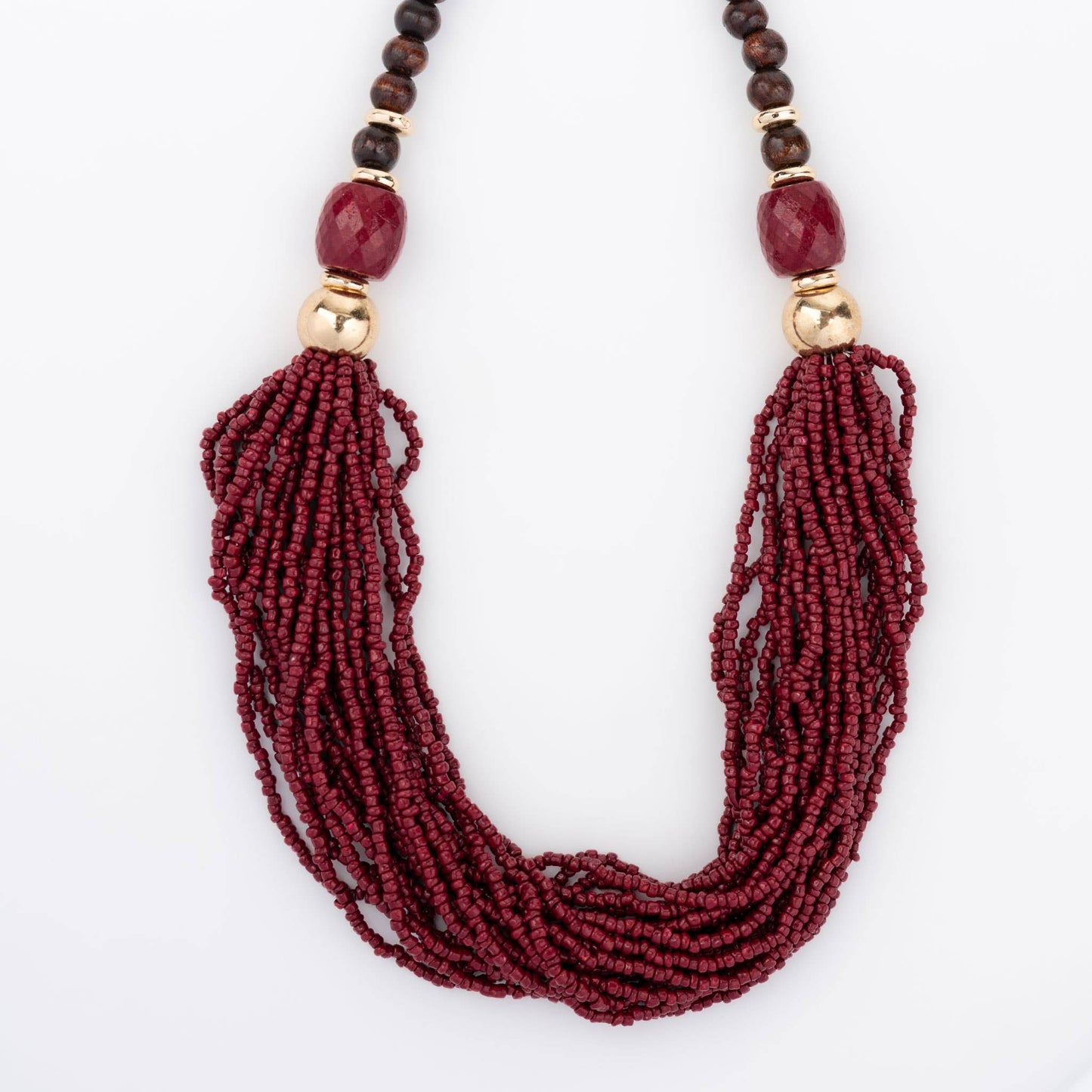 Seed Bead 16" Statement Necklace
