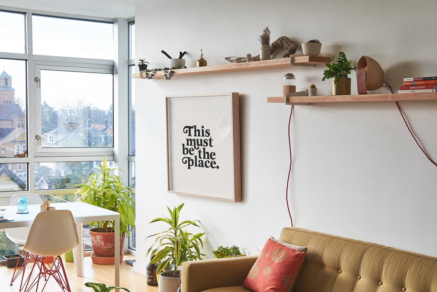 This Must Be The Place Print | Colorful Minimalist Art