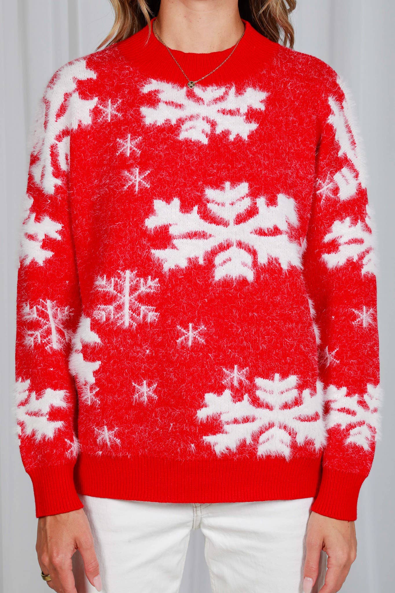 Snowflake Knitted Sweater