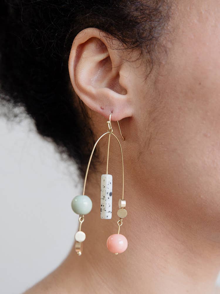 Kelsey Mobile Earrings Gold