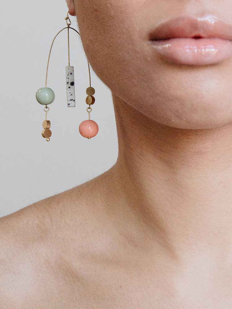 Kelsey Mobile Earrings Gold