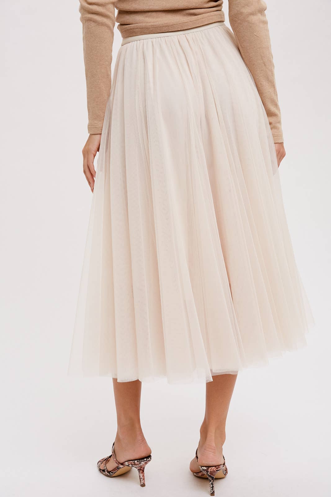 Tulle Midi Skirt
