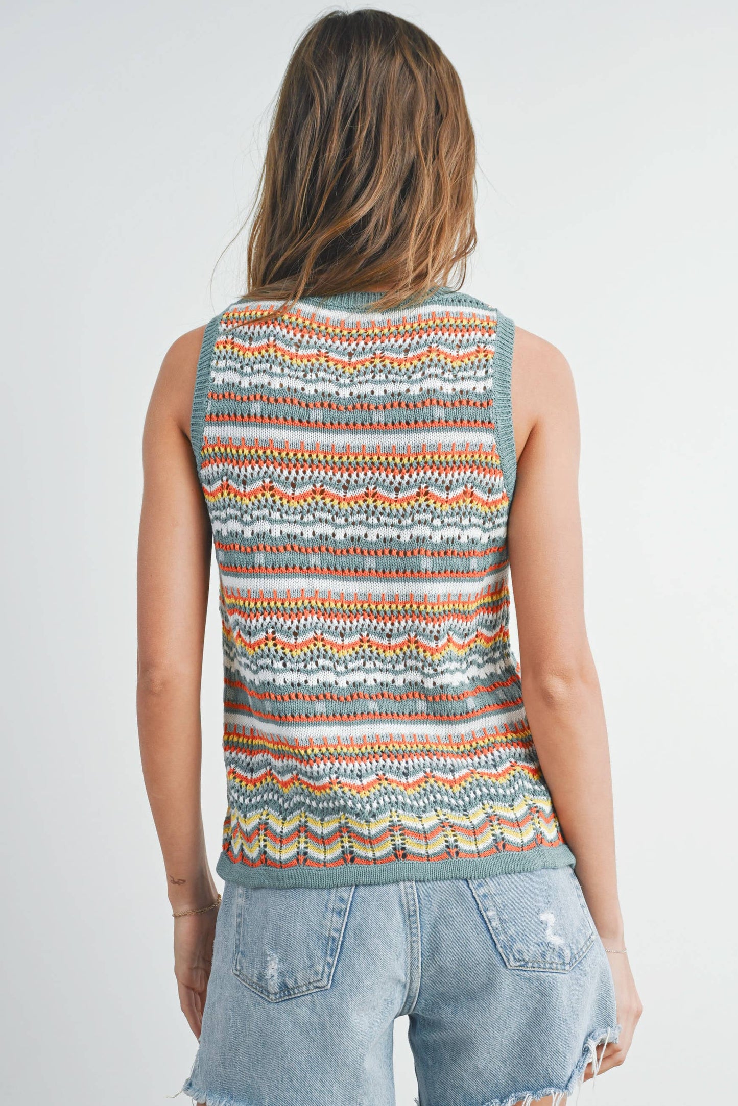 Geo Pattern Knit Top