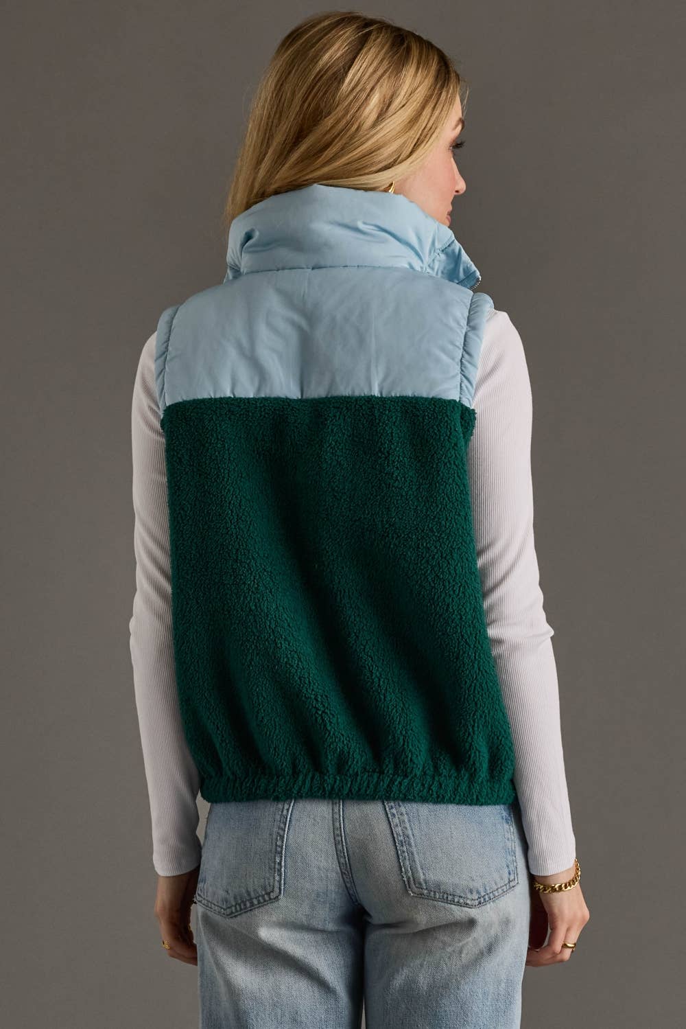 Retro Ridge Puffer Vest