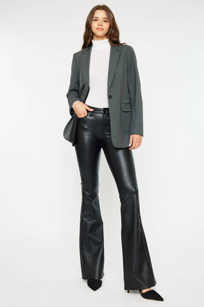 Kan Can - Faux Leather Pants