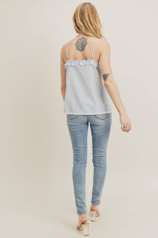 Spaghetti Strap Button Down Cami