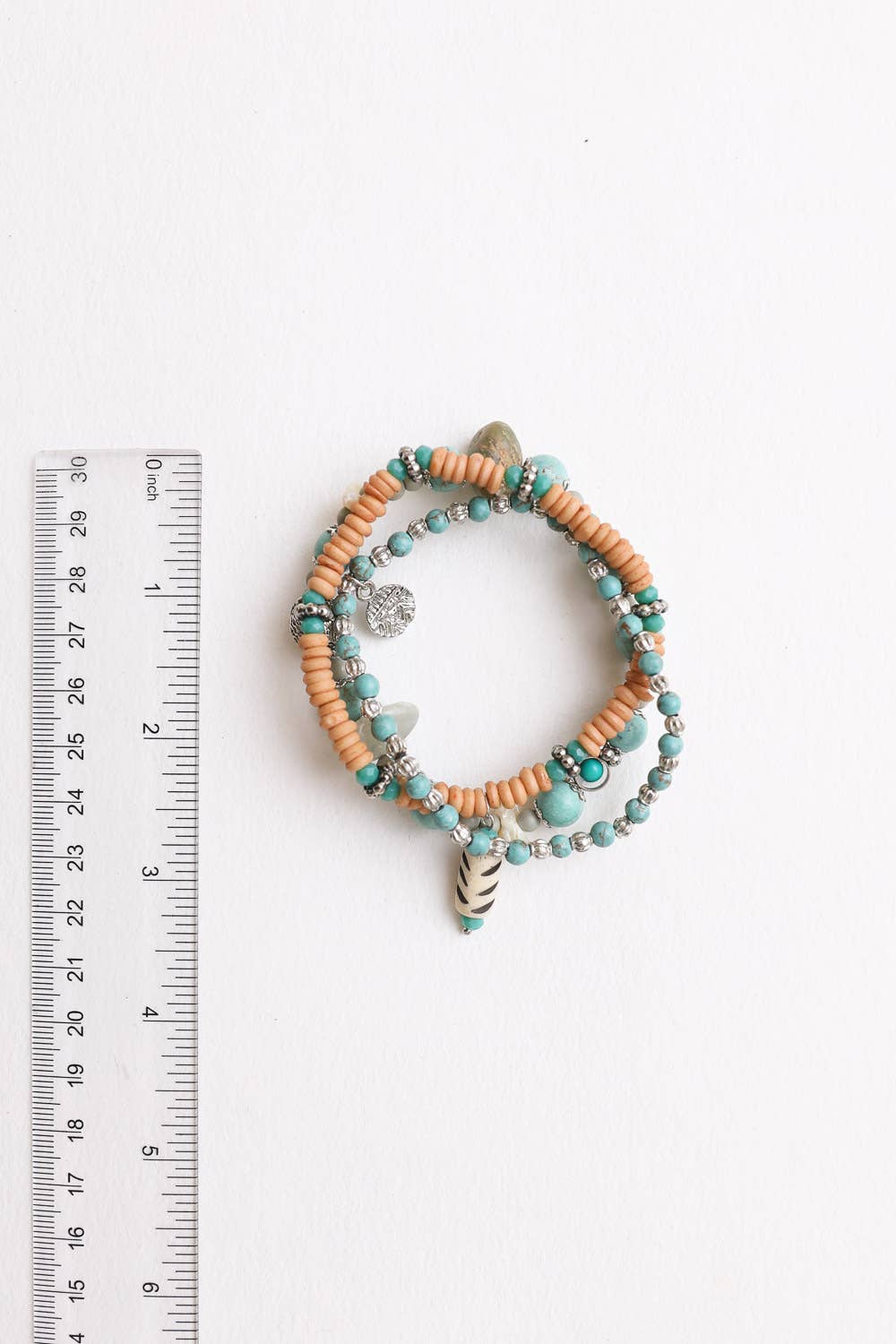 Turquoise & Earthy Beaded Bracelet Stack
