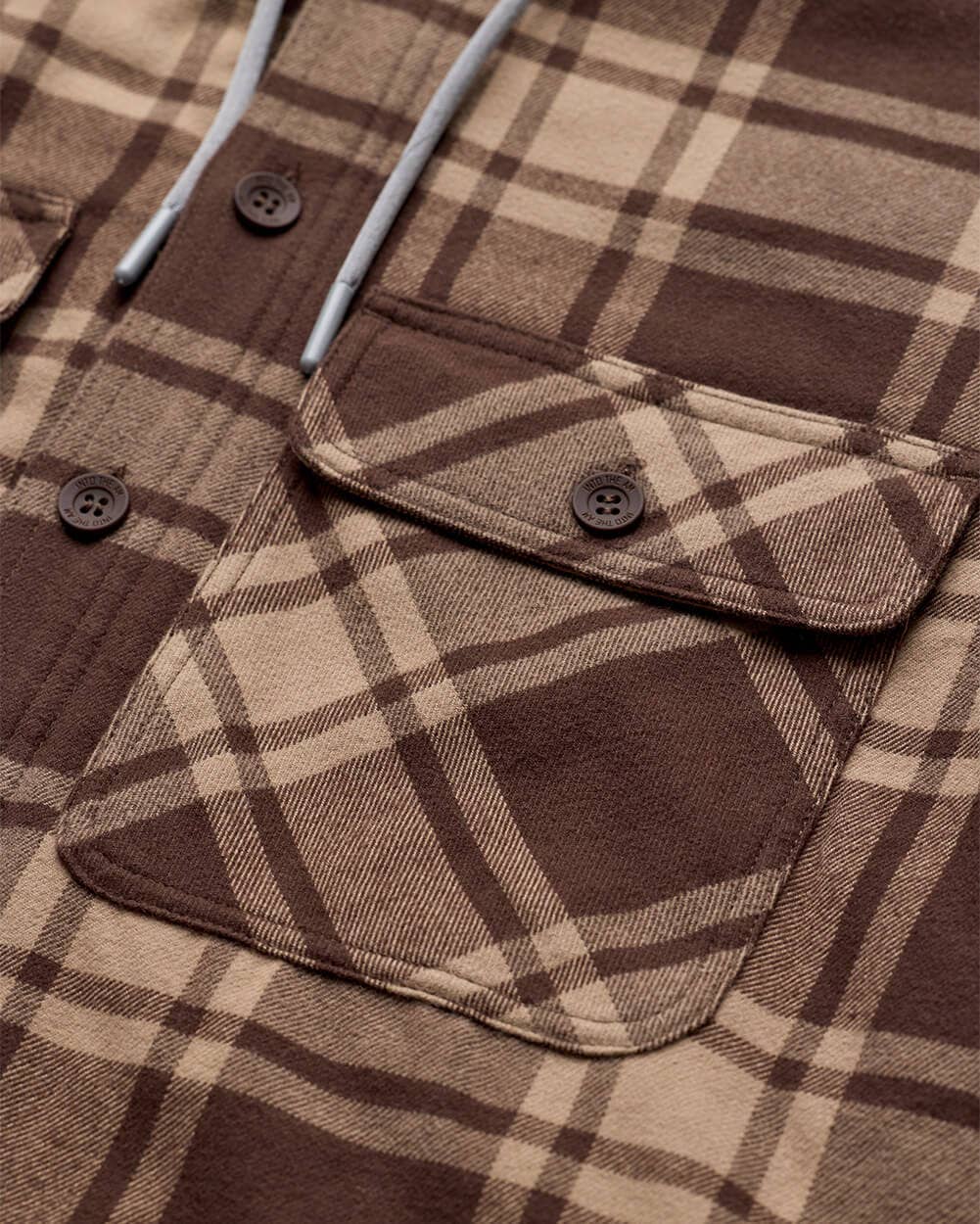 Men's Hooded Flannel Zip-Up Shirt Jacket