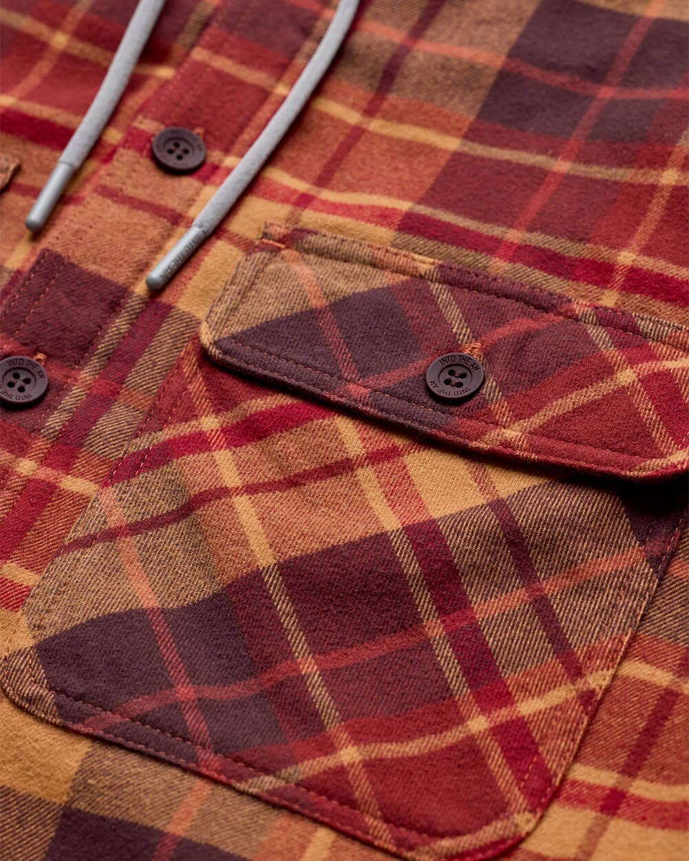 Men's Hooded Flannel Zip-Up Shirt Jacket