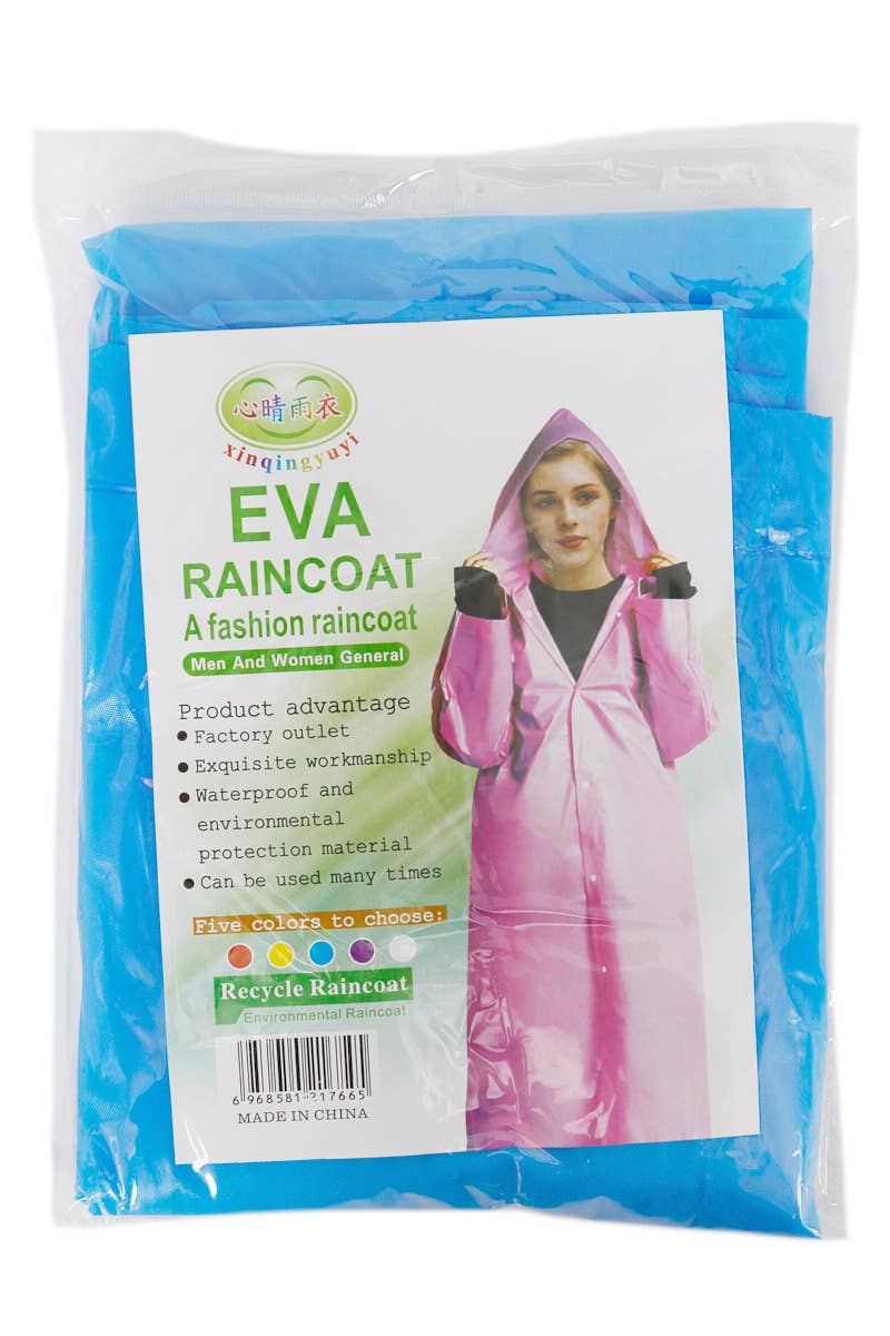 Hooded Poncho Raincoat - Unisex