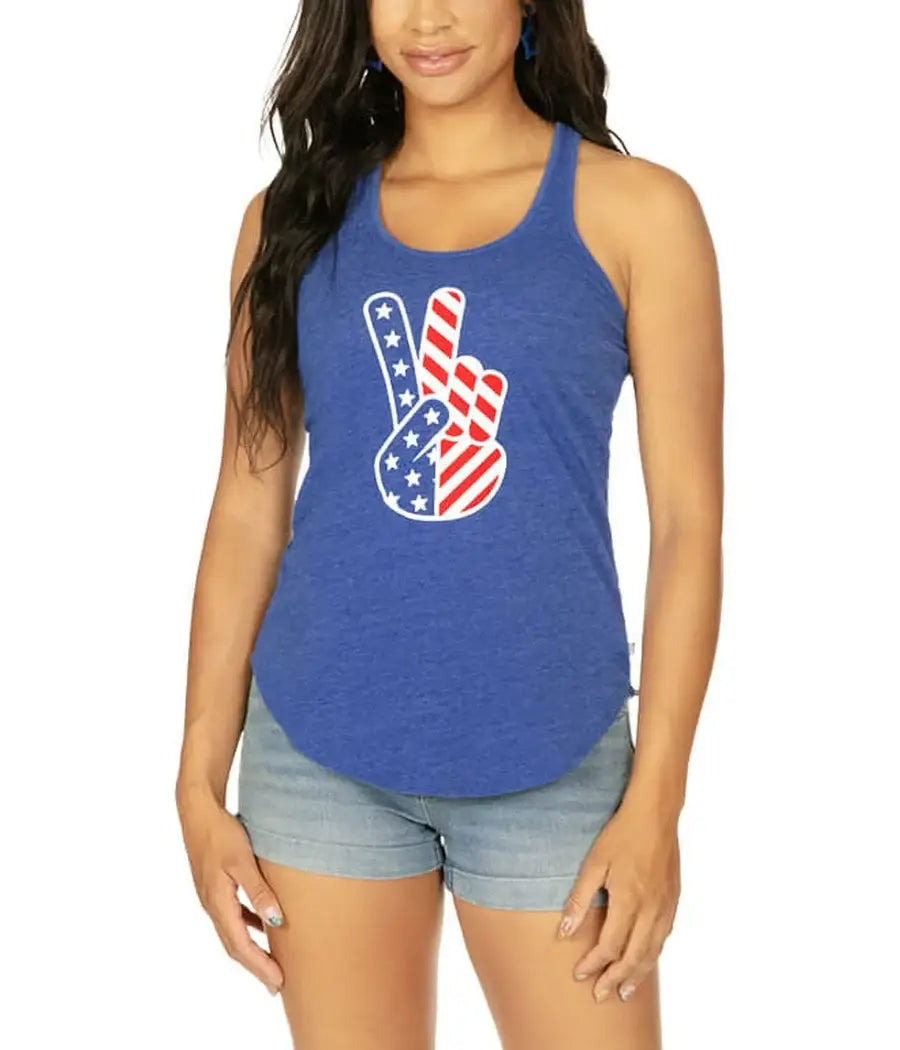 Women’s Patriotic Peace Tank Top
