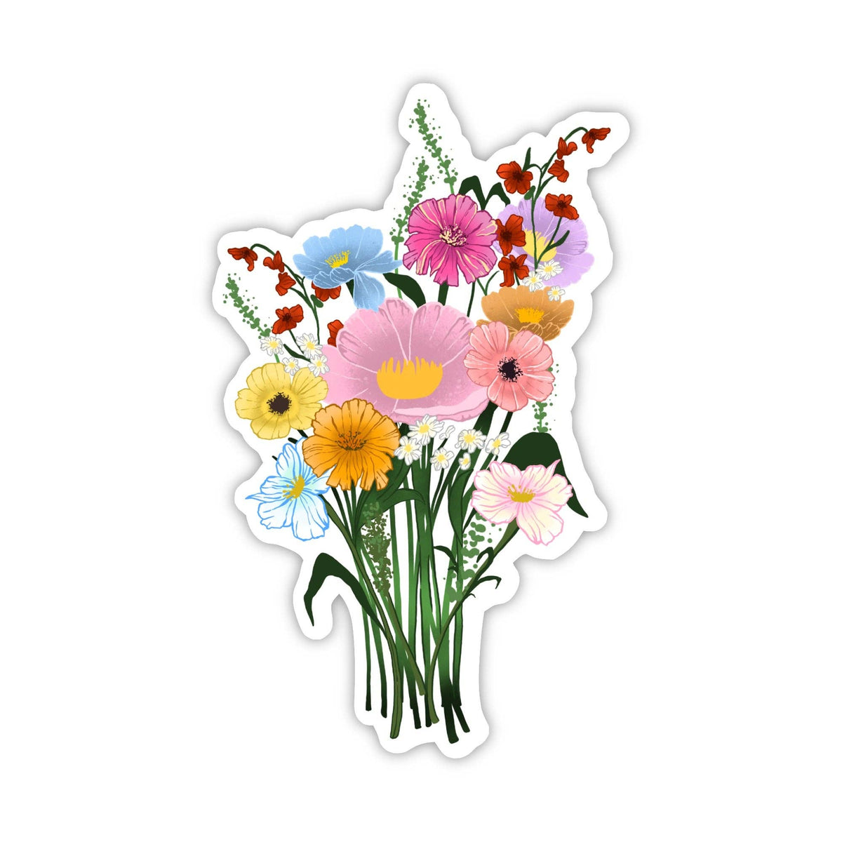 Wildflower Bouquet Flower Sticker