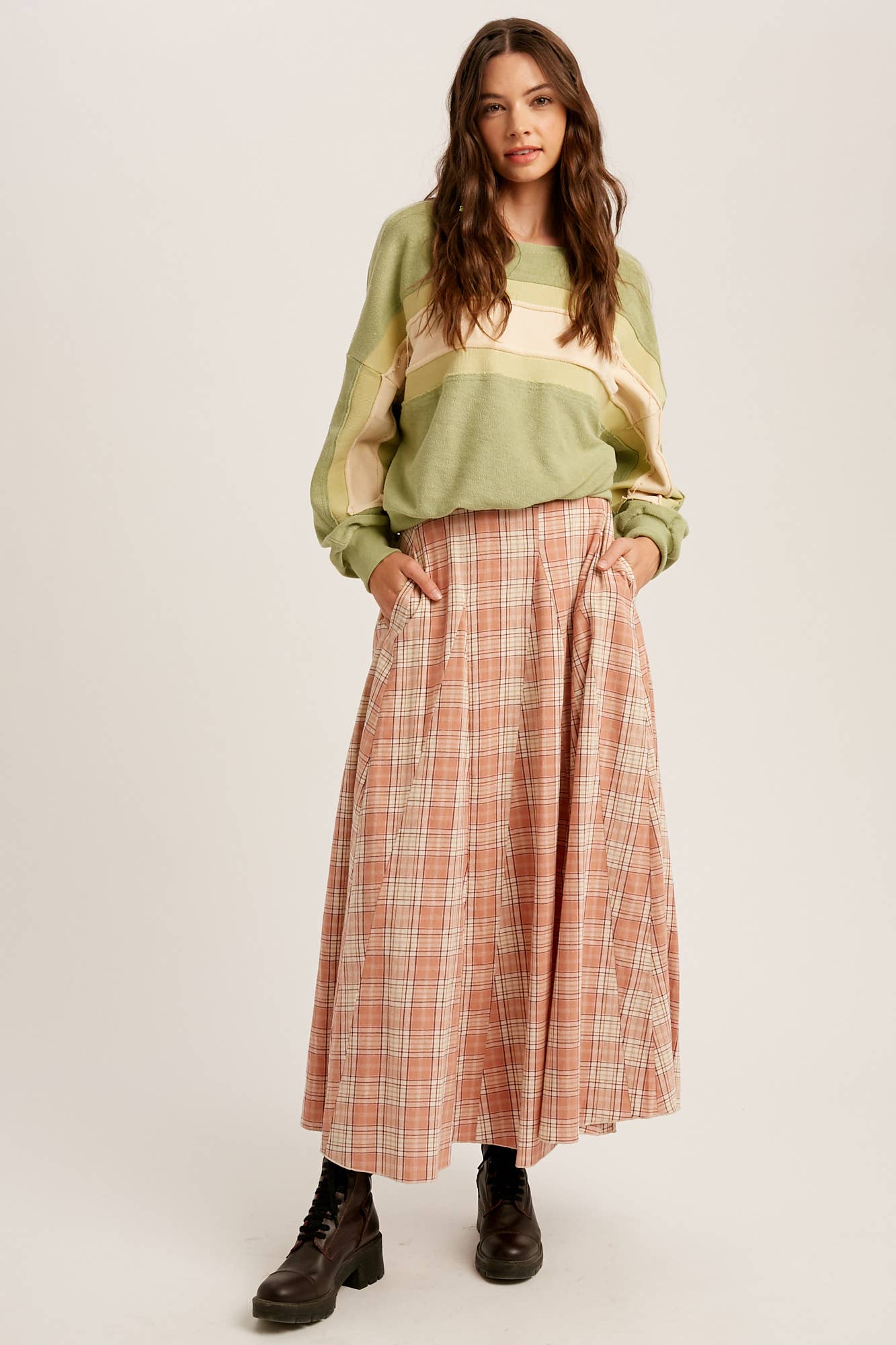 Colorblock Striped Knit Pullover
