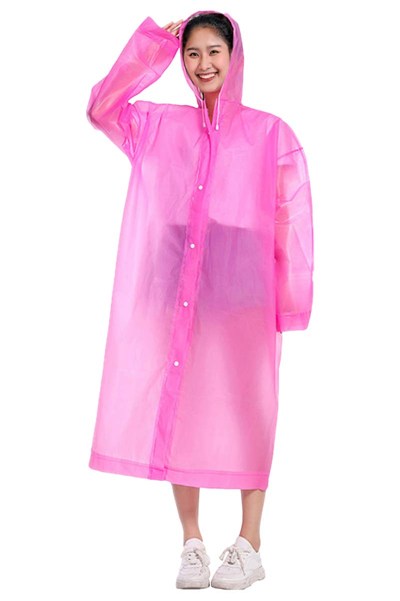 Hooded Poncho Raincoat - Unisex