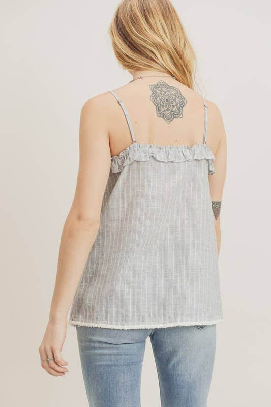 Spaghetti Strap Button Down Cami