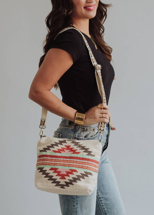 Red Aztec Crossbody