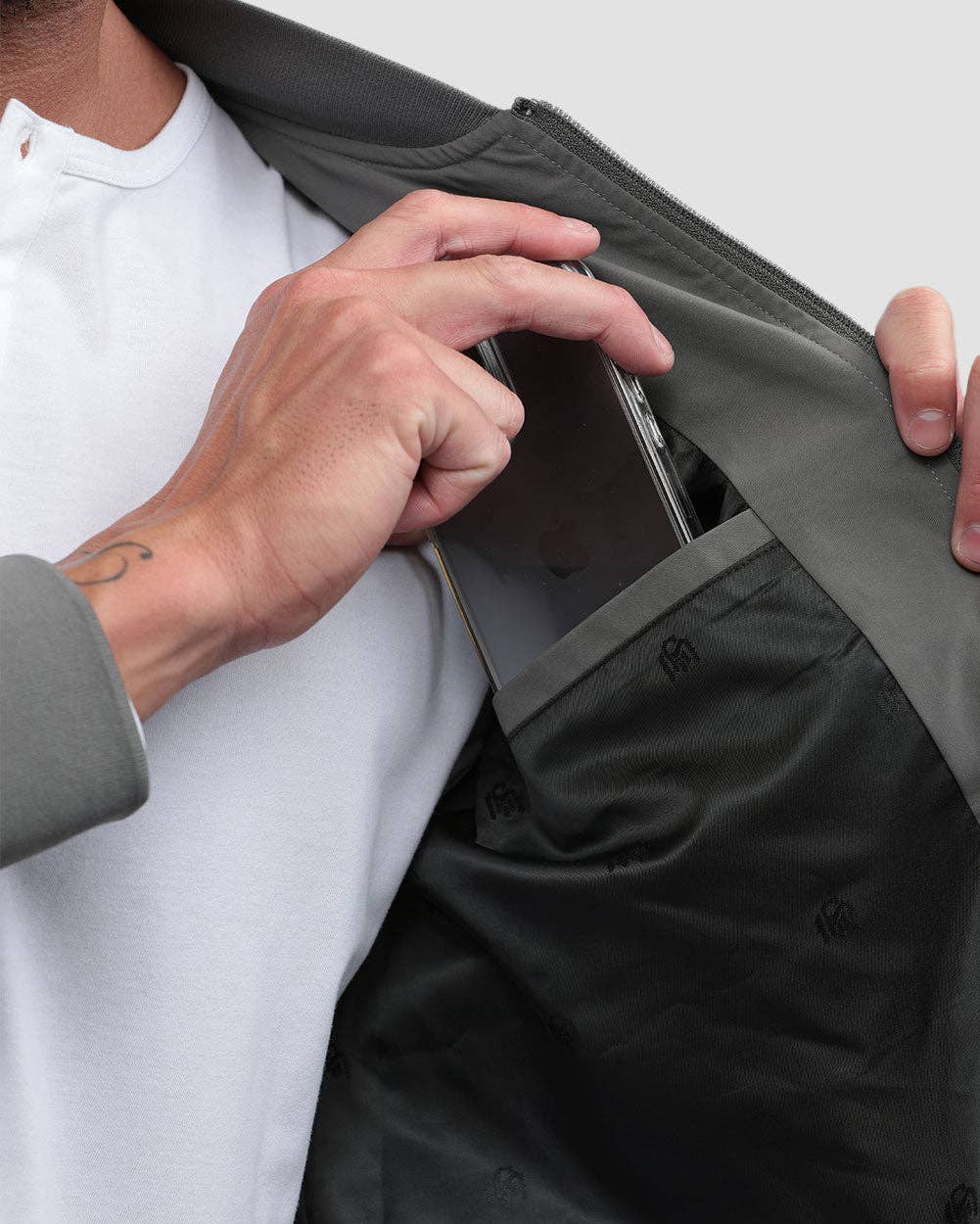 Men's Lightweight Bomber Jacket for Casual Wear