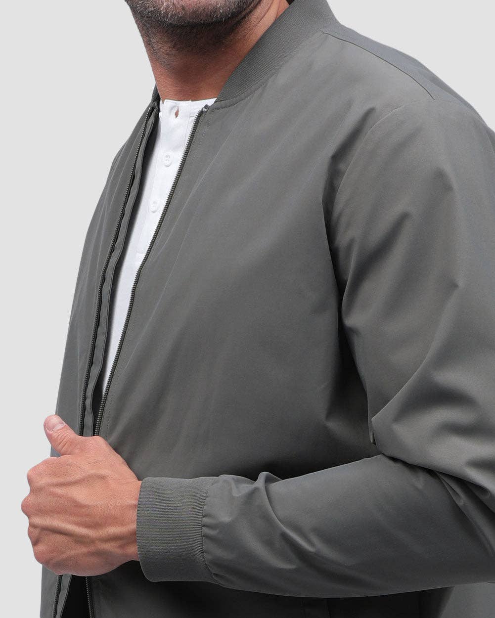 Men's Lightweight Bomber Jacket for Casual Wear