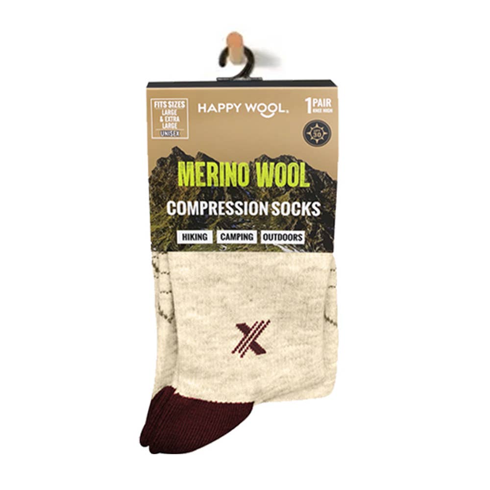 MERINO WOOL SOCKS - HIKING, CAMPING, SNOW