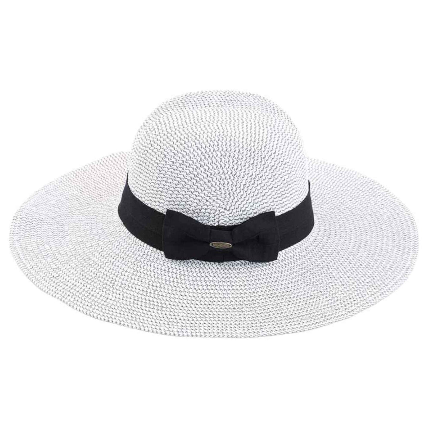Foldable Straw Sun Hat With Detachable Bow