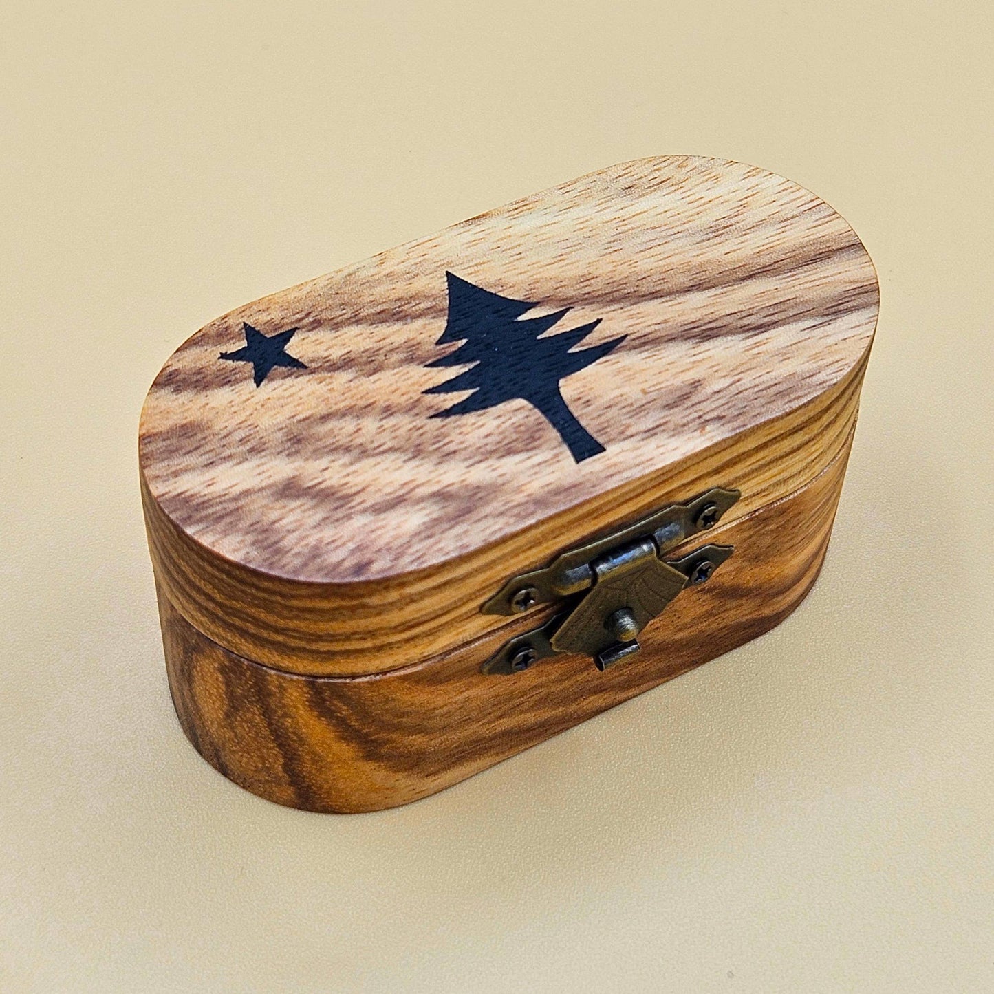Guitar Pick Box - Oval w 5 Picks