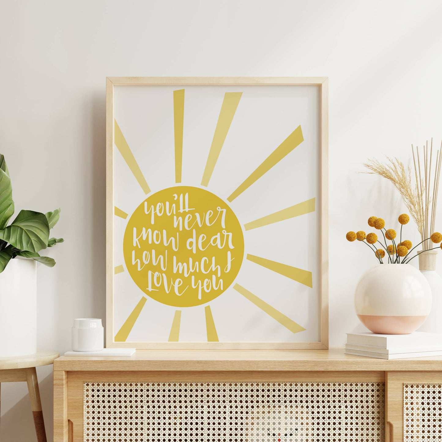 You Are My Sunshine - song lyric art print music poster