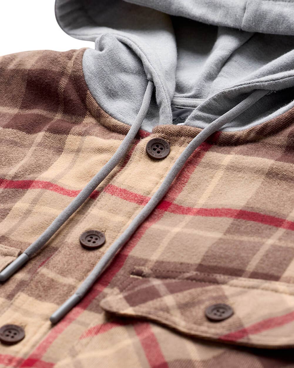 Men's Hooded Flannel Zip-Up Shirt Jacket